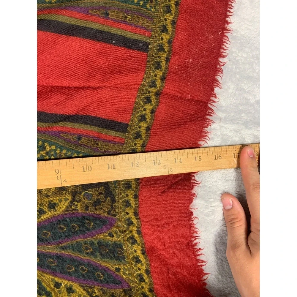 Vintage Gucci Wool Paisley Scarf Large 50